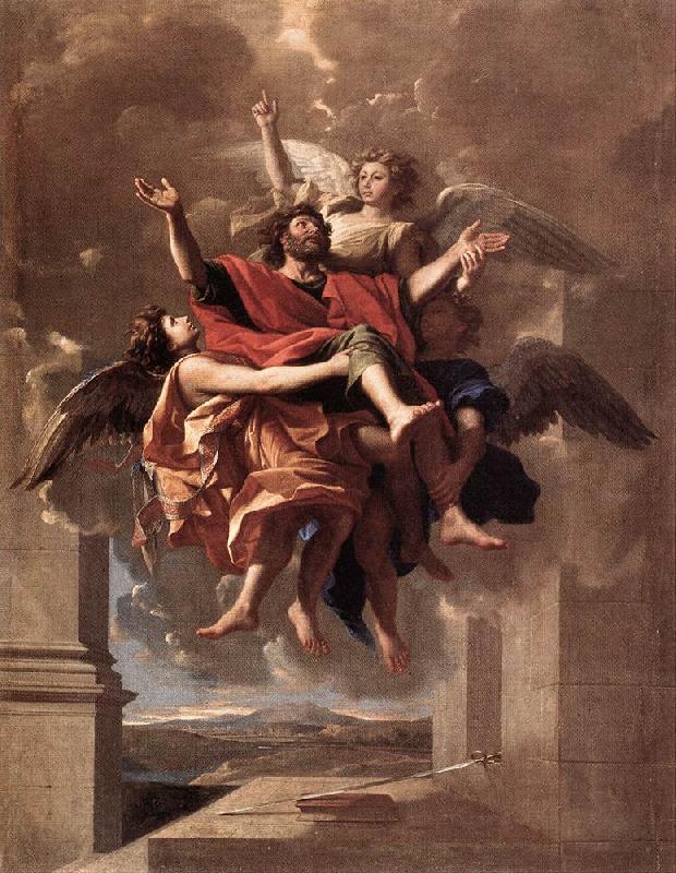 Nicolas Poussin The Ecstasy of St Paul oil painting picture